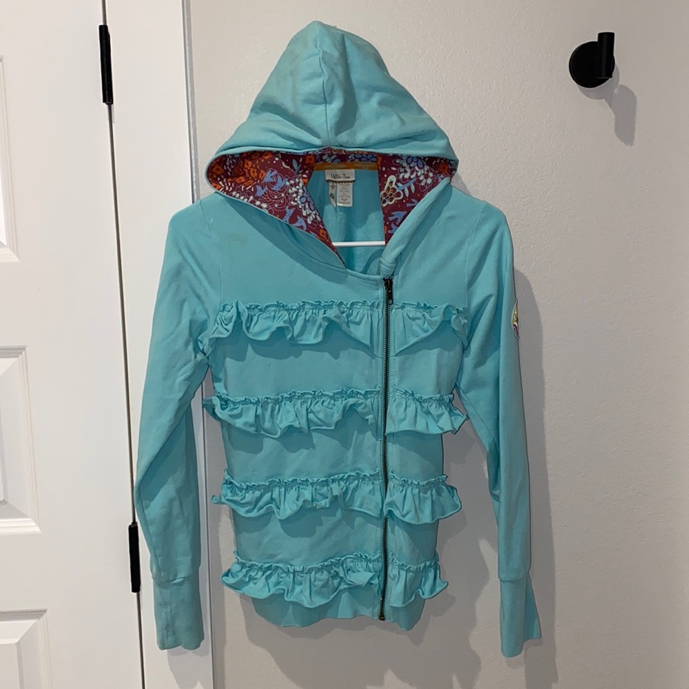 EUC Size 14 Vintage Matilda Jane Clothing MJC MJ Ruffle Jacket Run With Me 2014